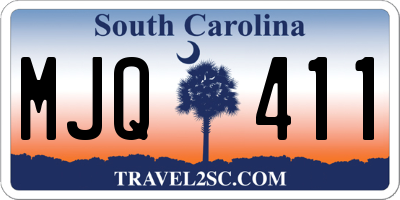 SC license plate MJQ411
