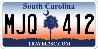 SC license plate MJQ412