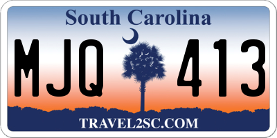 SC license plate MJQ413