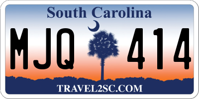SC license plate MJQ414