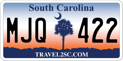 SC license plate MJQ422