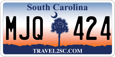 SC license plate MJQ424