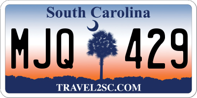 SC license plate MJQ429