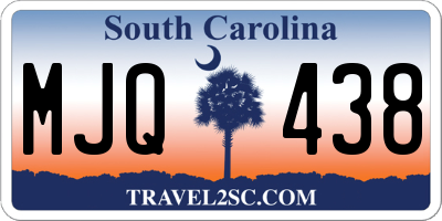 SC license plate MJQ438
