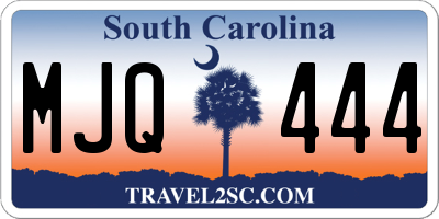 SC license plate MJQ444