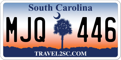SC license plate MJQ446