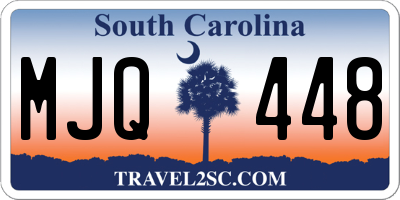 SC license plate MJQ448