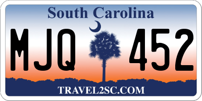 SC license plate MJQ452