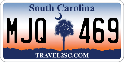 SC license plate MJQ469