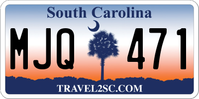 SC license plate MJQ471