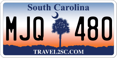 SC license plate MJQ480