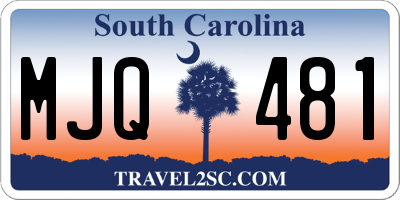 SC license plate MJQ481