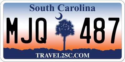 SC license plate MJQ487