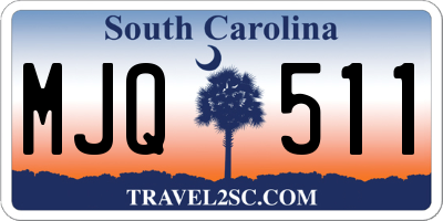 SC license plate MJQ511
