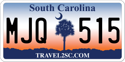SC license plate MJQ515