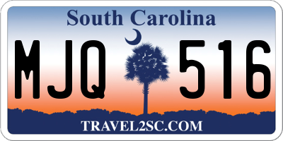 SC license plate MJQ516
