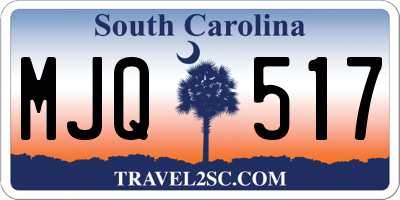 SC license plate MJQ517