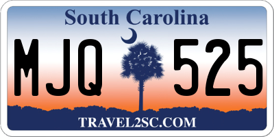 SC license plate MJQ525