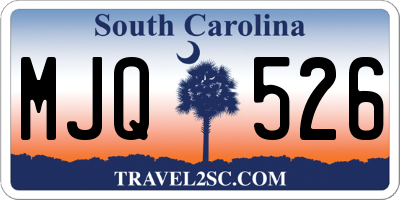 SC license plate MJQ526