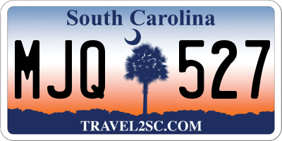 SC license plate MJQ527