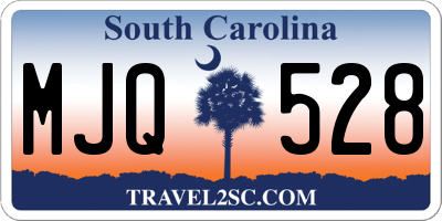 SC license plate MJQ528