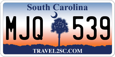 SC license plate MJQ539