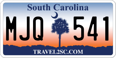 SC license plate MJQ541