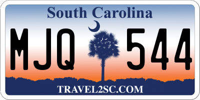 SC license plate MJQ544
