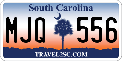 SC license plate MJQ556