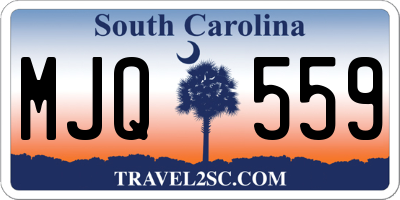 SC license plate MJQ559