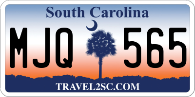 SC license plate MJQ565