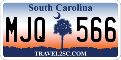 SC license plate MJQ566