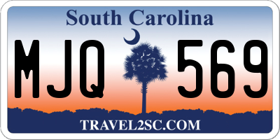 SC license plate MJQ569