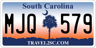 SC license plate MJQ579