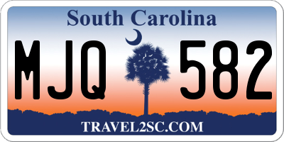 SC license plate MJQ582