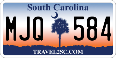 SC license plate MJQ584