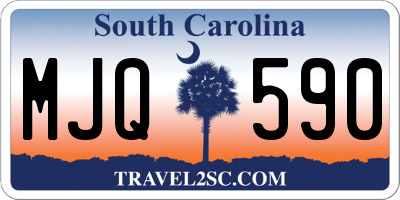 SC license plate MJQ590