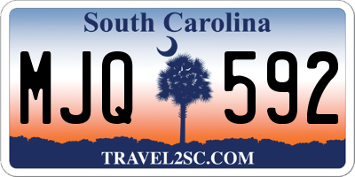SC license plate MJQ592