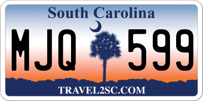 SC license plate MJQ599