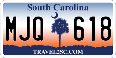 SC license plate MJQ618
