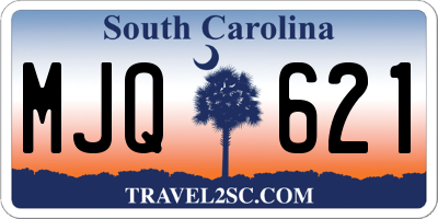 SC license plate MJQ621