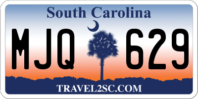SC license plate MJQ629