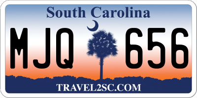 SC license plate MJQ656