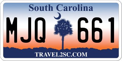SC license plate MJQ661