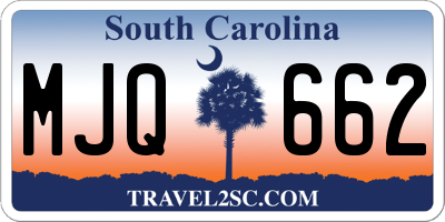 SC license plate MJQ662