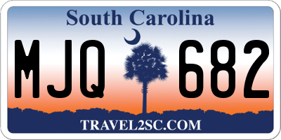SC license plate MJQ682