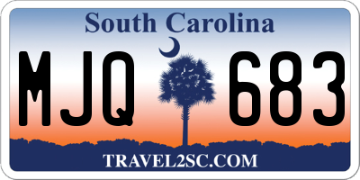 SC license plate MJQ683