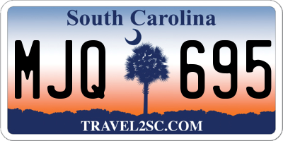 SC license plate MJQ695