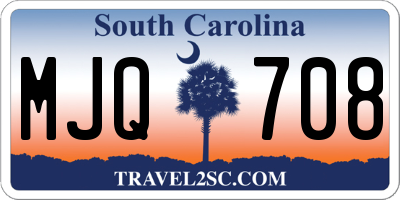 SC license plate MJQ708