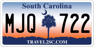 SC license plate MJQ722